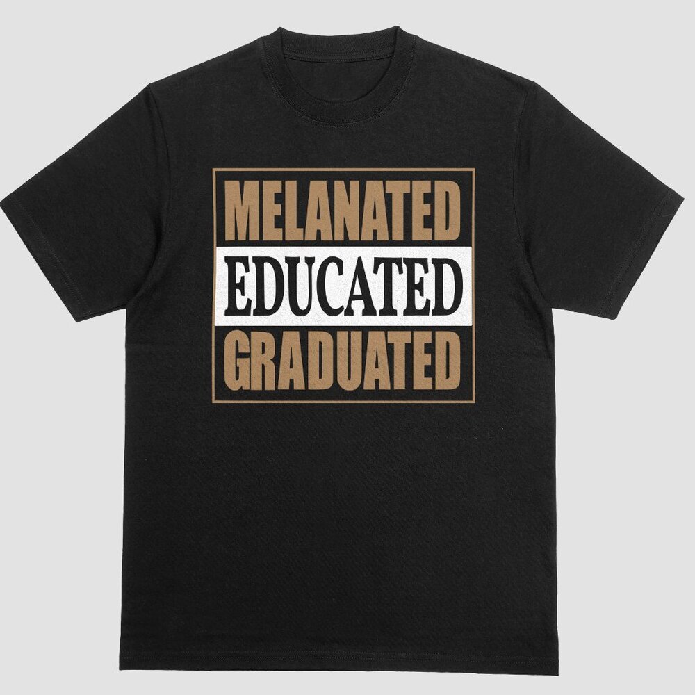 Melanated Educated Graduated Women's T-shirt Black